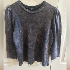 Monrow Charcoal 3/4 Long Sleeve Top